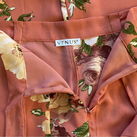 VENUS High Waisted Wide Leg Floral Palazzo Pants - Picture 5 of 5